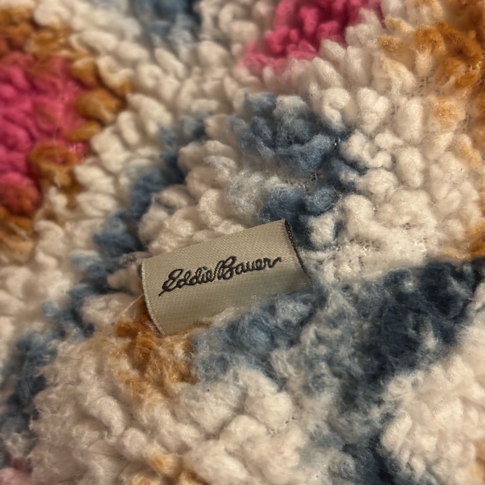 Eddie Bauer Multicolor Geometric Patterned Half Zip Fleece - Picture 8 of 10